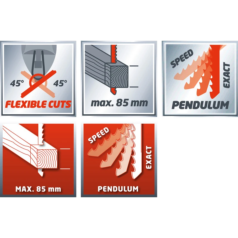 Einhell TH-JS 85 Decoupeerzaag 17 Einhell TH-JS 85 Decoupeerzaag - Afbeelding 15