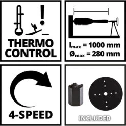 Einhell TC-WW 1000/1 Houtdraaibank 13 Einhell TC-WW 1000/1 Houtdraaibank -Efficiënte Gereedschapsopslag 11745 05