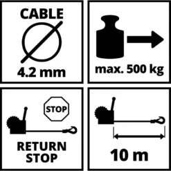 Einhell Handlier 500kg -Efficiënte Gereedschapsopslag 11801 05