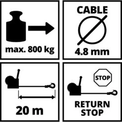 Einhell Handlier 800kg -Efficiënte Gereedschapsopslag 11802 05
