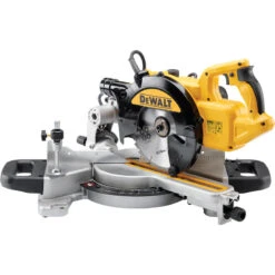 DeWALT DWS774-QS Radiaal Afkort- & Verstekzaagmachine 216mm -Efficiënte Gereedschapsopslag 15129 03