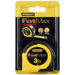 Stanley FatMax® Rolbandmaat 3m 16mm -Efficiënte Gereedschapsopslag 16910 01