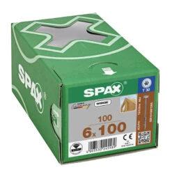 Spax Houtschroeven Tellerkop 6x100mm TX30 DD -Efficiënte Gereedschapsopslag 24002 01
