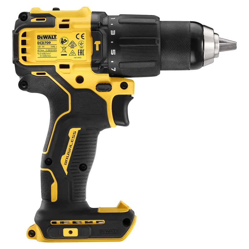 DeWALT DCD709N-XJ Accu Schroefklopboormachine (body) 18V Li-ion 7 DeWALT DCD709N-XJ Accu Schroefklopboormachine (body) 18V Li-ion - Afbeelding 5