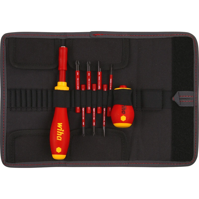 Wiha Verwisselbare Schroevendraaierset VDE En Bitset SlimVario 9-delig 3 Wiha Verwisselbare Schroevendraaierset VDE En Bitset SlimVario 9-delig