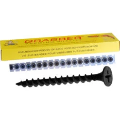 Grabber Gipsplaatschroeven Op Strip 3,9x35mm, Grof Draad