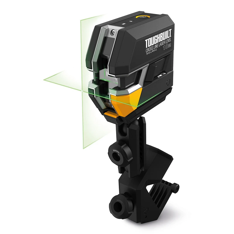 Toughbuilt Zelfnivellerende Kruislijnlaser Groen 4 Toughbuilt Zelfnivellerende Kruislijnlaser Groen - Afbeelding 2