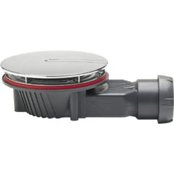 Wirquin Slim+ Doucheafvoerplug Ø90mm D40 Verchroomd -Efficiënte Gereedschapsopslag 47626 02