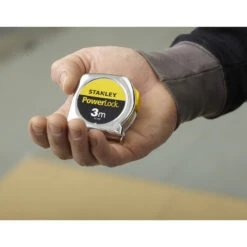 Stanley Powerlock Rolbandmaat 3m 12,7mm -Efficiënte Gereedschapsopslag 47738 01