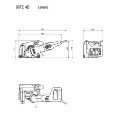 Metabo MFE 40 Muurfreesmachine -Efficiënte Gereedschapsopslag 51591 10