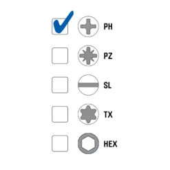 Grabber Gipsplaatschroeven Op Strip 3,9x25mm, Grof Draad -Efficiënte Gereedschapsopslag 53271 24