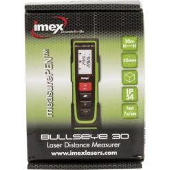 IMEX Bullseye Afstandsmeter 30m, Rood -Efficiënte Gereedschapsopslag 57475 03