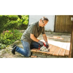 Einhell TE-CS 18/165 Li Accu Cirkelzaagmachine (body) 18V Li-ion -Efficiënte Gereedschapsopslag 58347 04