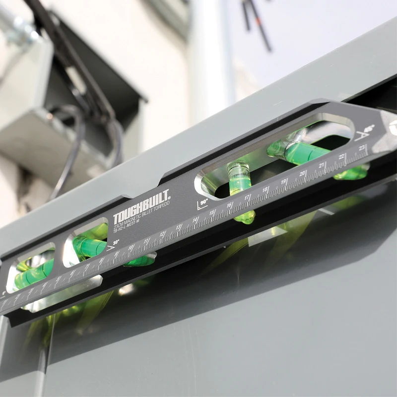 Toughbuilt Massieve Magnetische Torpedo-waterpas 23cm 5 Toughbuilt Massieve Magnetische Torpedo-waterpas 23cm - Afbeelding 3