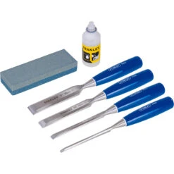 Stanley Houtbeitel- & Slijpsteenset 6-delig