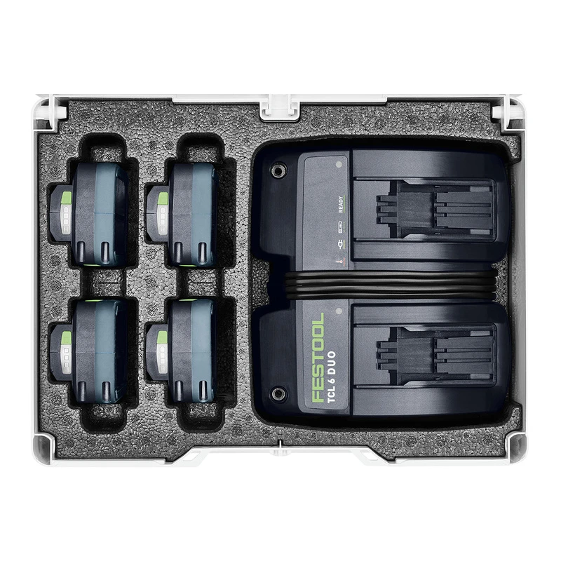 Festool SYS 18V 4x4,0/TCL 6 DUO Accu Pack 18V Li-ion - 4.0Ah 4 Festool SYS 18V 4x4,0/TCL 6 DUO Accu Pack 18V Li-ion - 4.0Ah - Afbeelding 2