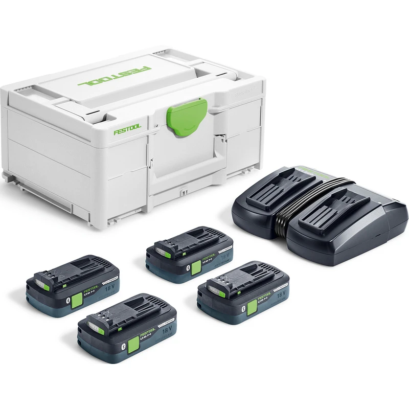 Festool SYS 18V 4x4,0/TCL 6 DUO Accu Pack 18V Li-ion - 4.0Ah 3 Festool SYS 18V 4x4,0/TCL 6 DUO Accu Pack 18V Li-ion - 4.0Ah