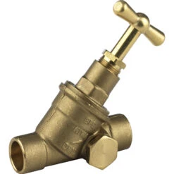 BPE Stopkraan Met Aftapgelegenheid 22x22mm Soldeer