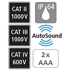 Laserliner AC-tiveMaster Digital Spanningtester -Efficiënte Gereedschapsopslag 65135 02
