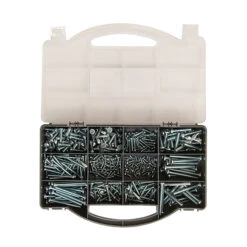 Set Metaalschroeven Bolkop 450-delig -Efficiënte Gereedschapsopslag 70805 02