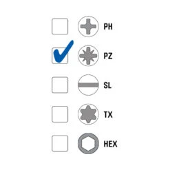 Set Metaalschroeven Bolkop 450-delig -Efficiënte Gereedschapsopslag 70805 24