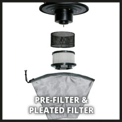 Einhell TC-AV 1718 D Aszuiger 18L -Efficiënte Gereedschapsopslag 77923 06