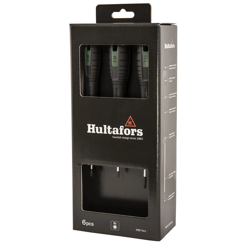 Hultafors Torx Schroevendraaierset HSS Torx 4 Hultafors Torx Schroevendraaierset HSS Torx - Afbeelding 2