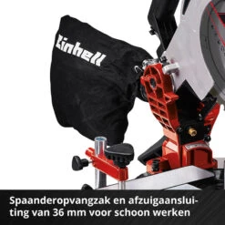 Einhell TE-MS 18/210 Li Accu Afkort- & Verstekzaagmachine (body) 18V Li-ion -Efficiënte Gereedschapsopslag 85496 05