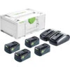 Festool SYS 18V TCL 6 DUO 4x 18V Li-ion - 5,0Ah 1 Festool SYS 18V TCL 6 DUO 4x 18V Li-ion - 5,0Ah -Efficiënte Gereedschapsopslag 87832