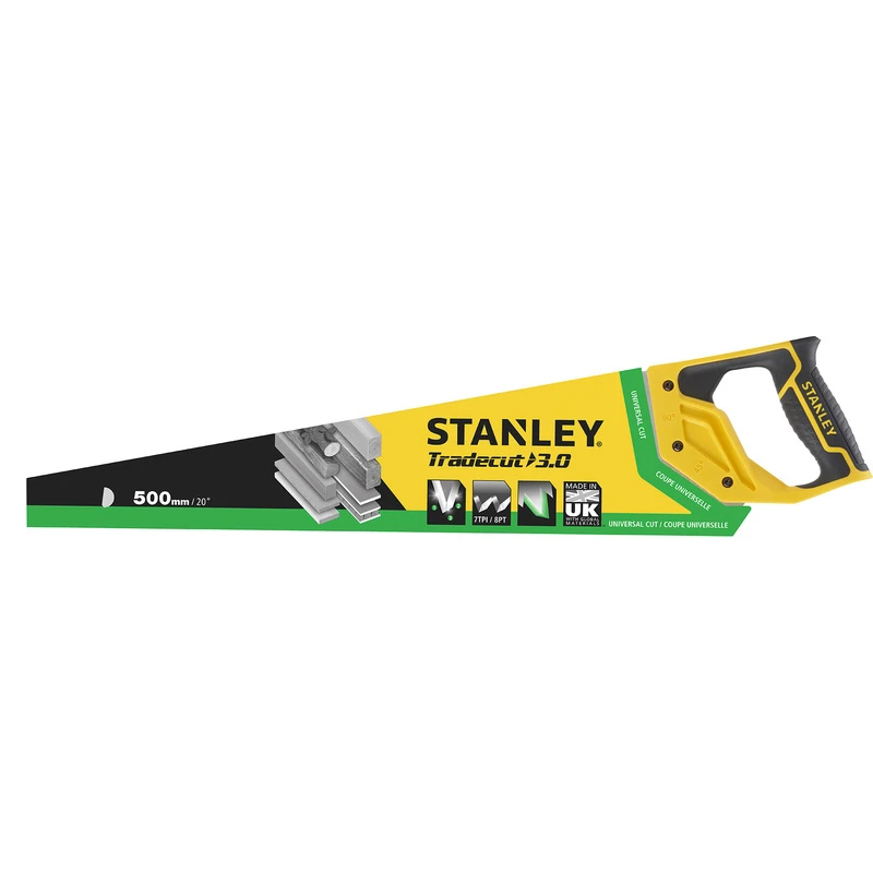 Stanley Houtzaag Tradecut Universal 500mm 8 TPI 4 Stanley Houtzaag Tradecut Universal 500mm 8 TPI - Afbeelding 2
