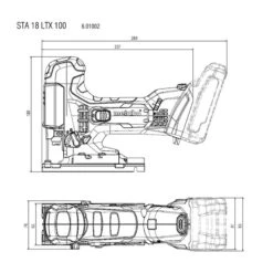 Metabo STA 18 LTX 100 Accu Decoupeerzaag Machine (body) 18V Li-ion -Efficiënte Gereedschapsopslag 89720 02