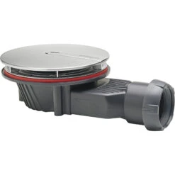 Wirquin Slim+ Doucheafvoerplug Ø90mm D40 Metaal